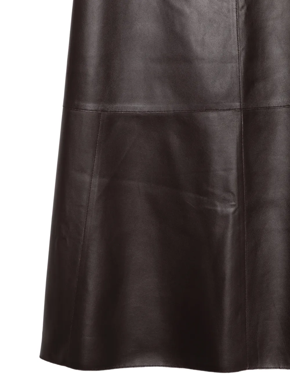 JOSEPH Helius nappa-leather skirt Bruin