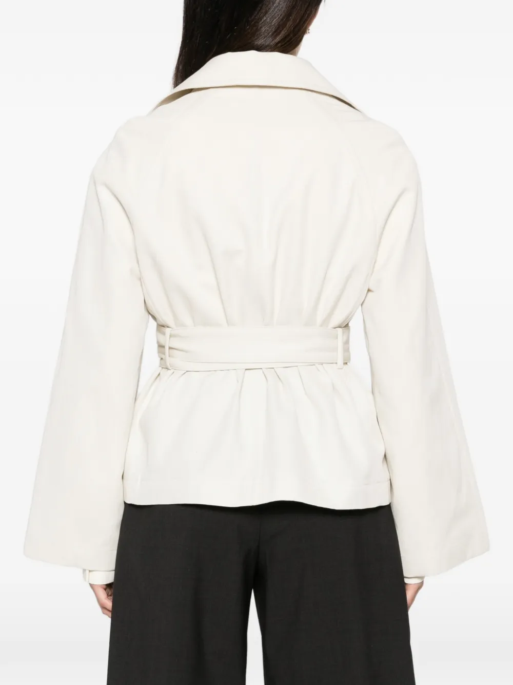JOSEPH Leda jack met ceintuur Beige