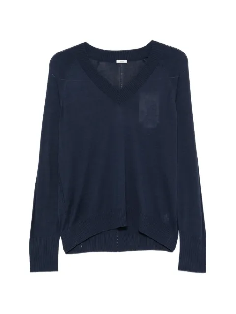 JOSEPH Gallow V-neck long-sleeves T-shirt