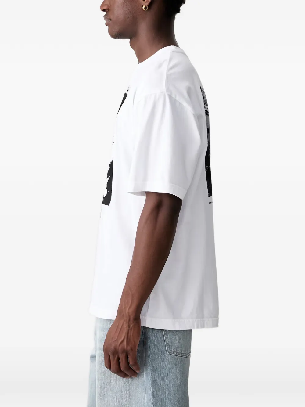 Neighborhood x Osamu Nagahama T-shirt met grafische print Wit