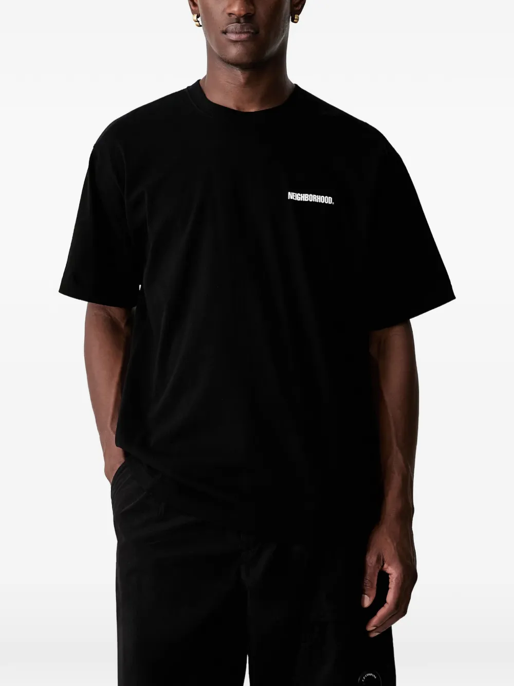 Neighborhood T-shirt met logoprint Zwart
