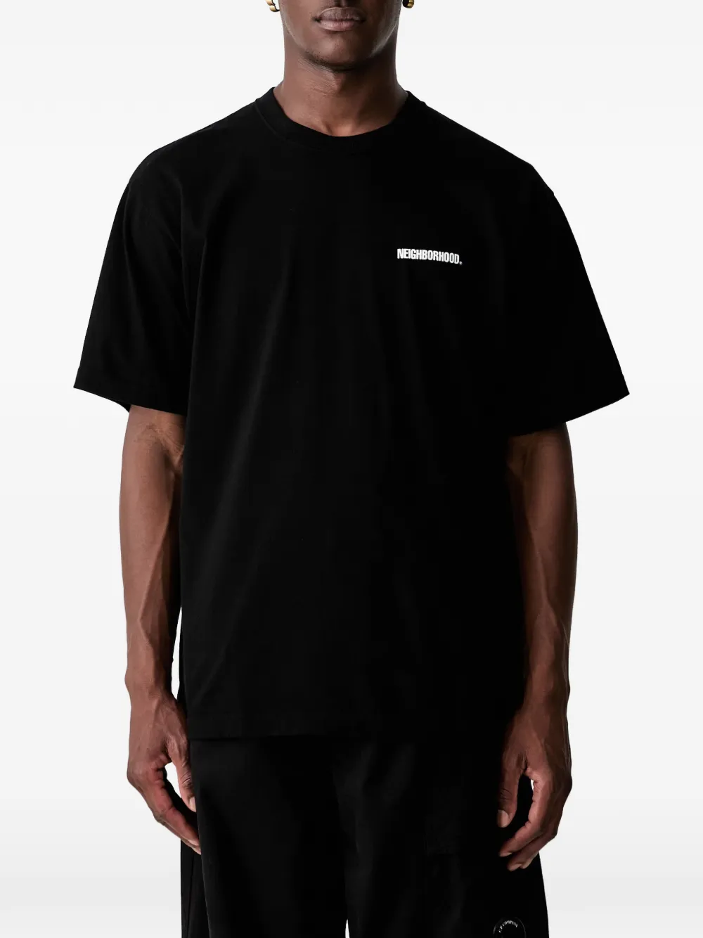 Neighborhood T-shirt met logoprint Zwart