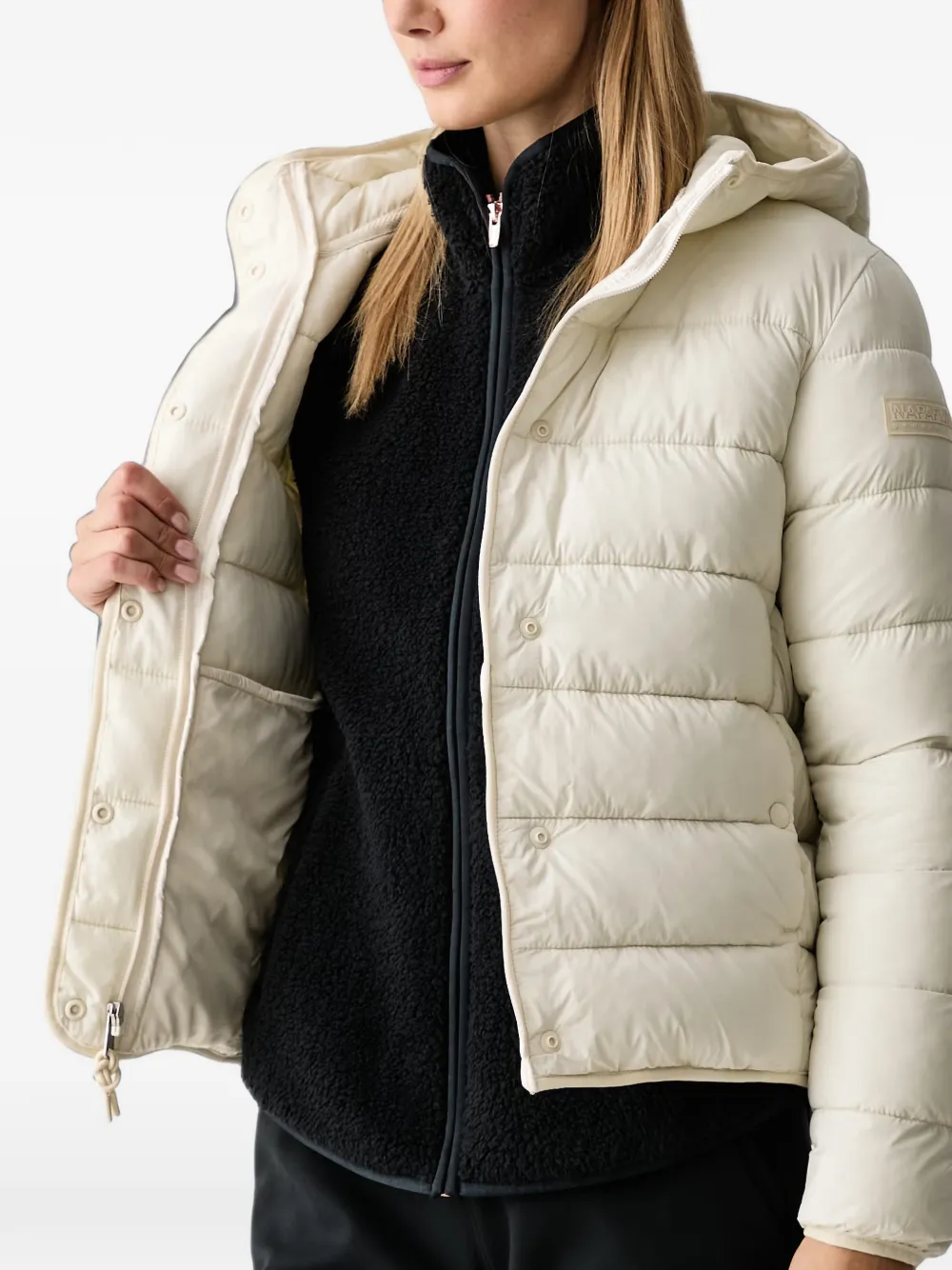 Napapijri Aerins hooded puffer jacket Wit