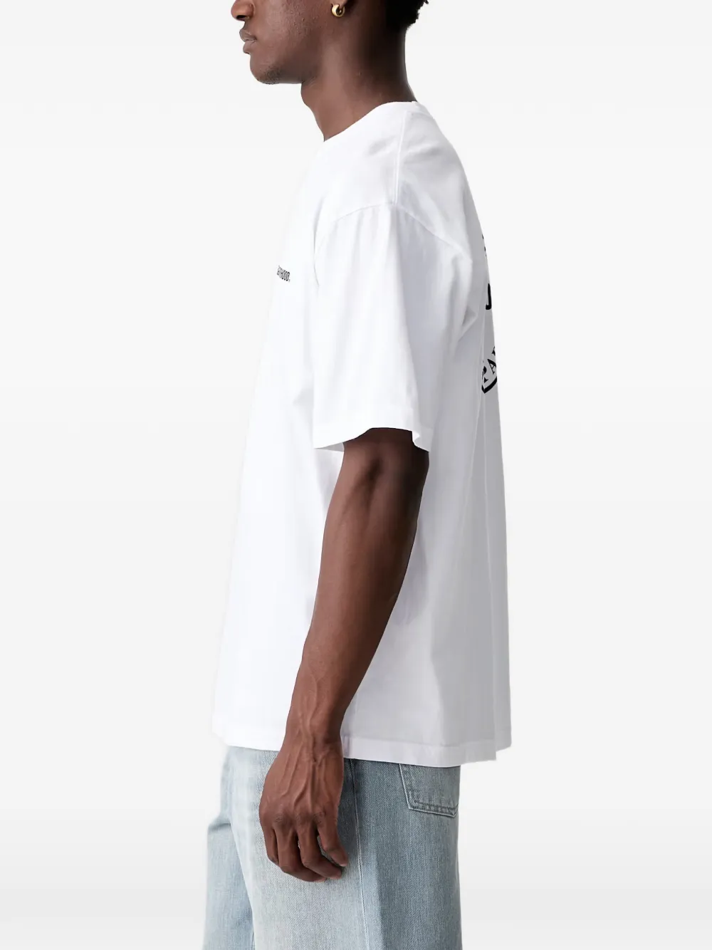 Neighborhood T-shirt met logoprint Wit