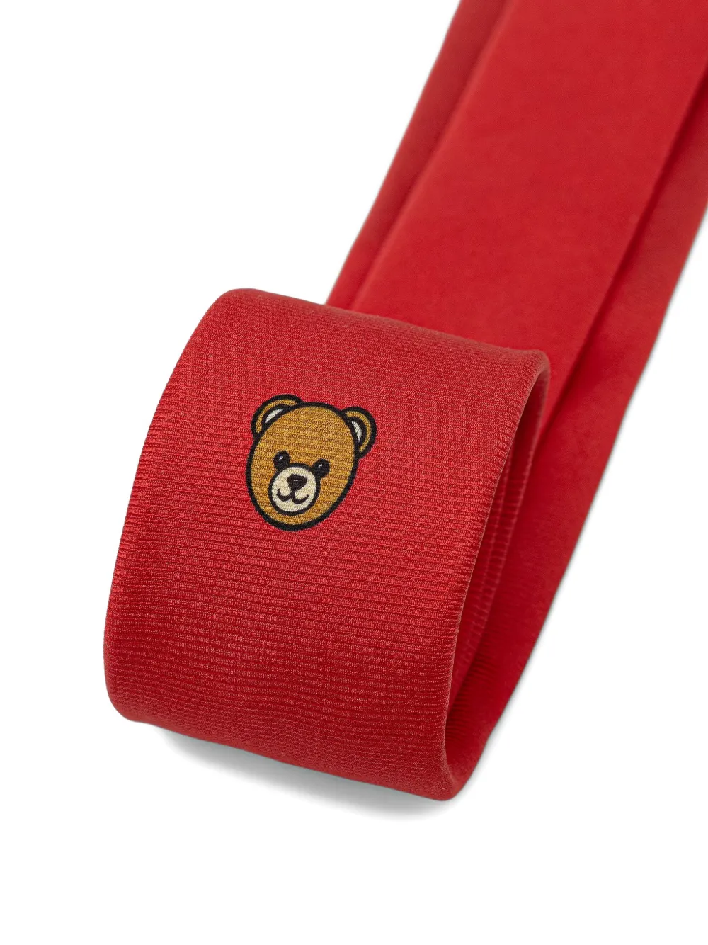 Moschino Teddy Bear stropdas met logo-print Rood