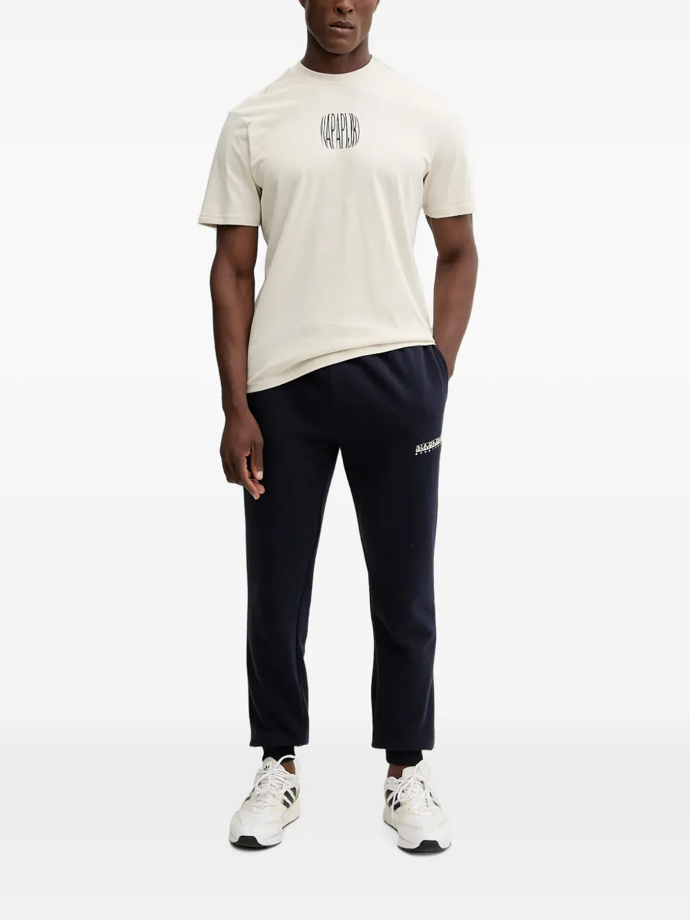 Napapijri Gori logo-print track pants Blauw