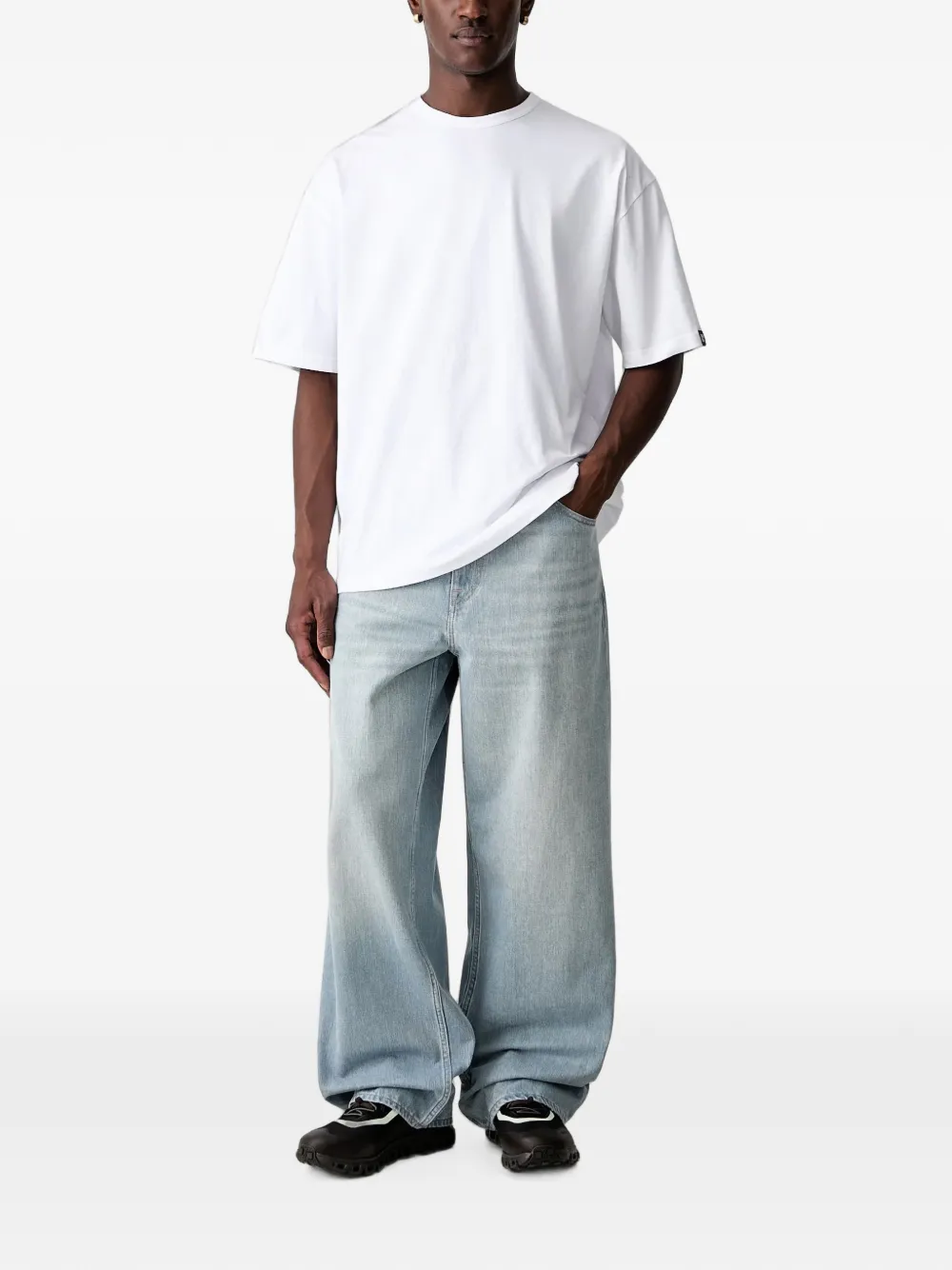 Neighborhood T-shirt met logoprint Wit