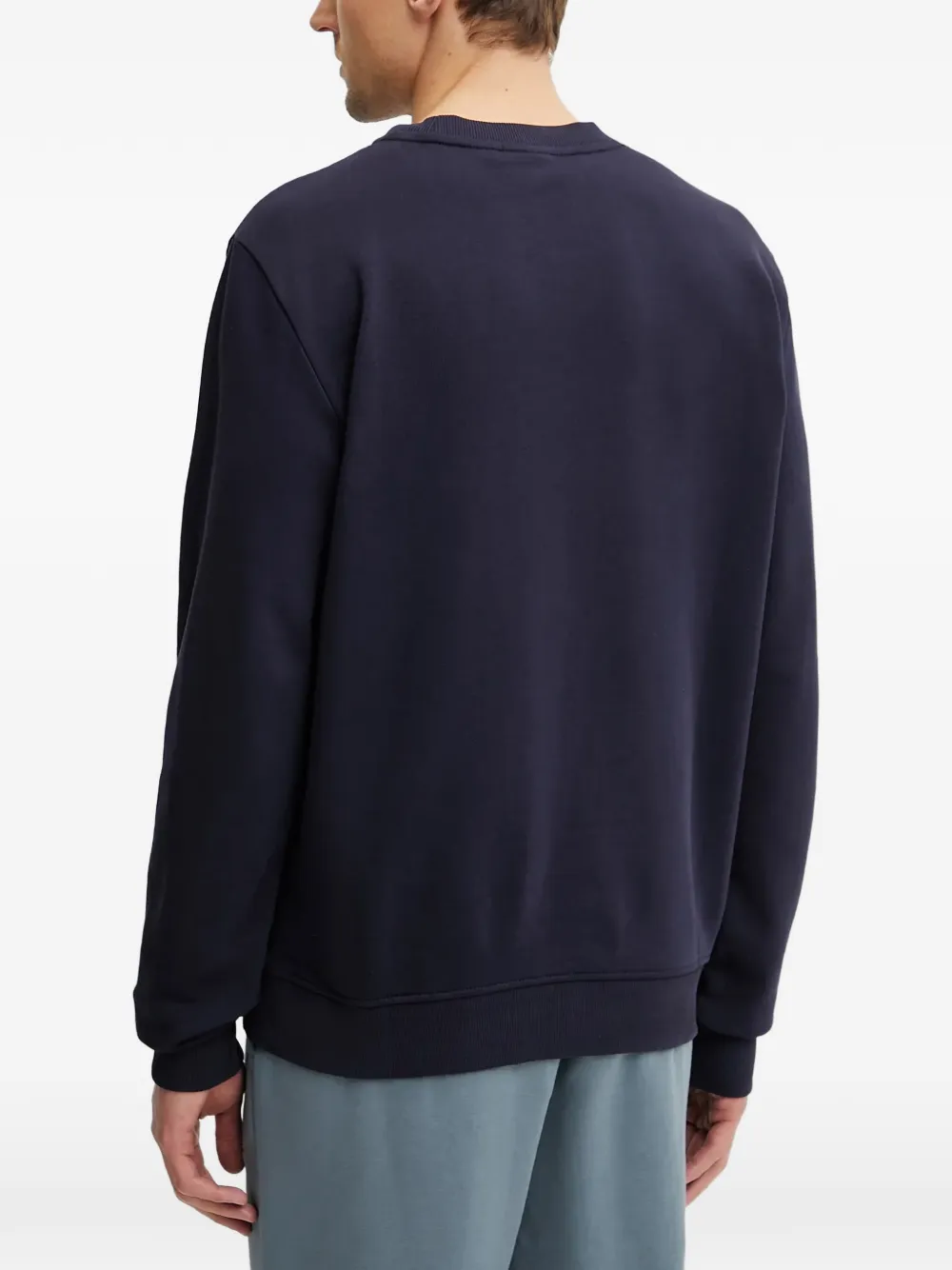 Napapijri logo-embroidered sweatshirt Blauw