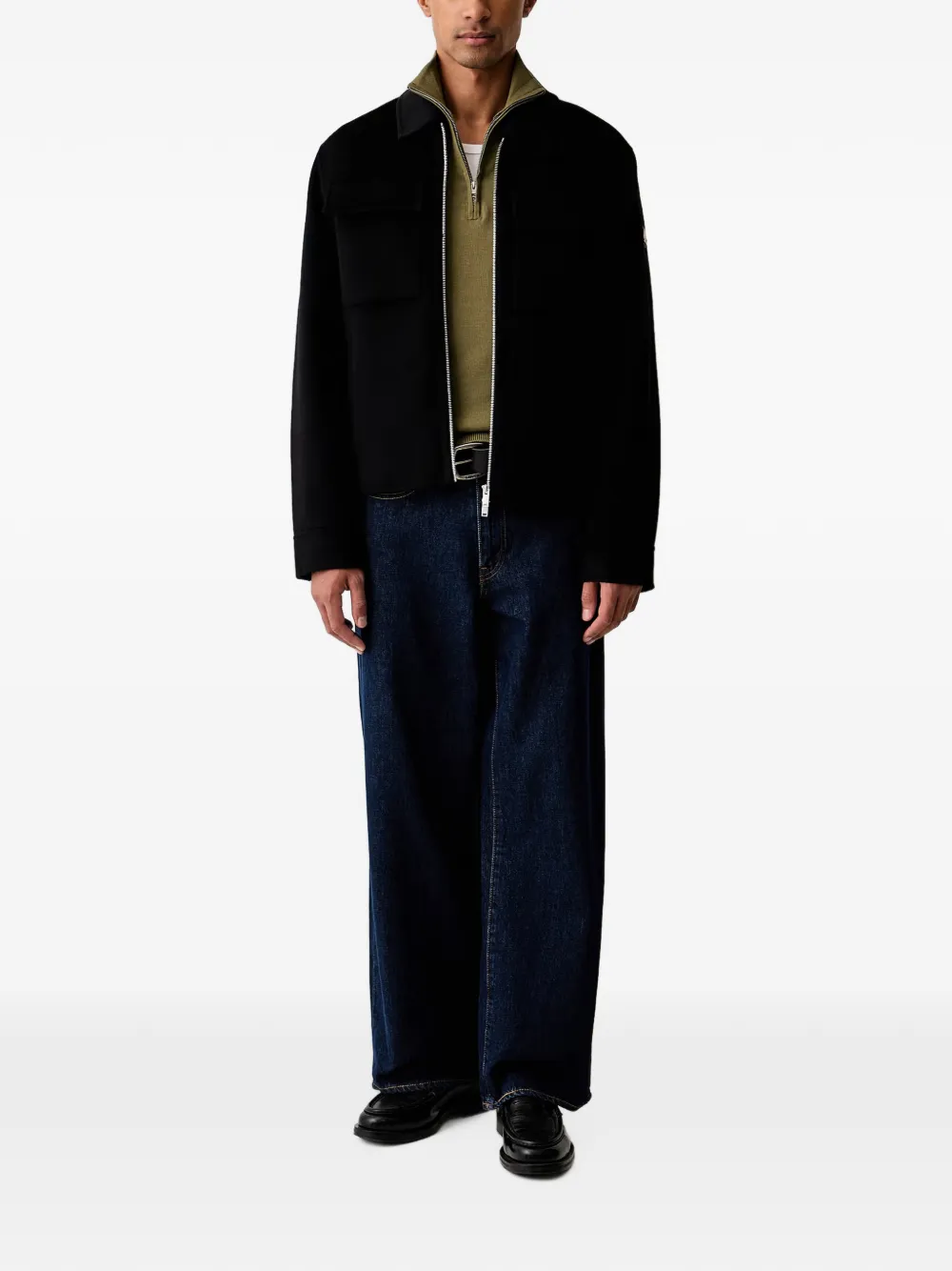 Moose Knuckles zip-up jacket Zwart