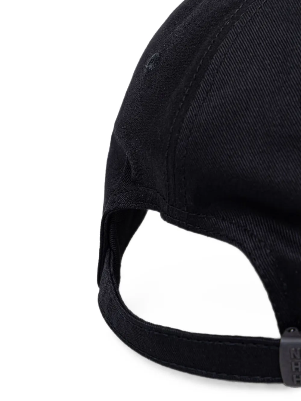 Neighborhood logo-embroidered baseball cap Zwart