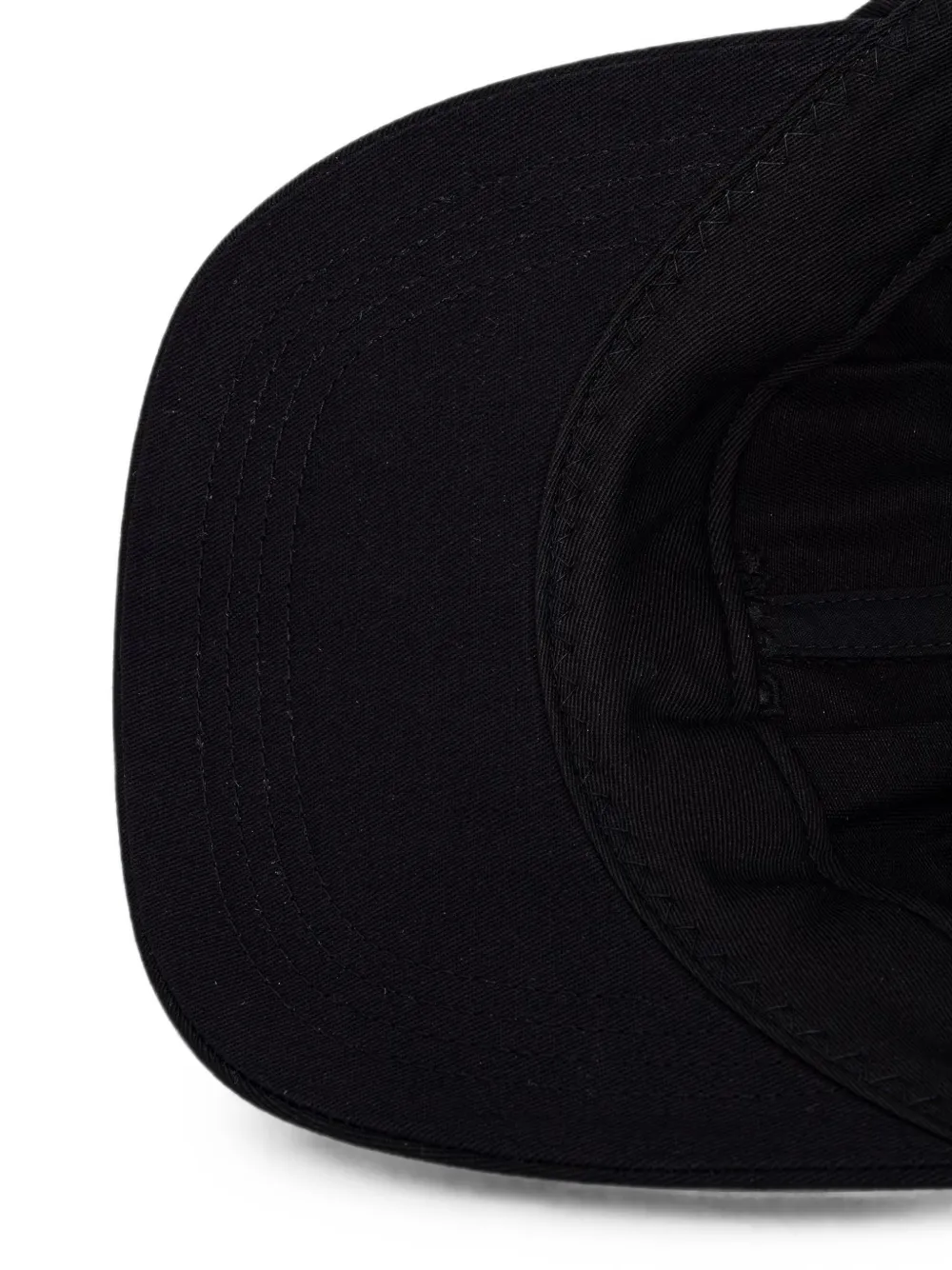 Neighborhood logo-embroidered baseball cap Zwart