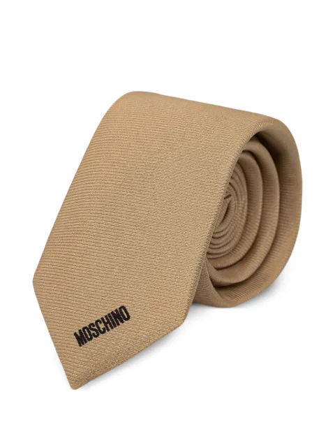 Moschino corbata con logo estampado