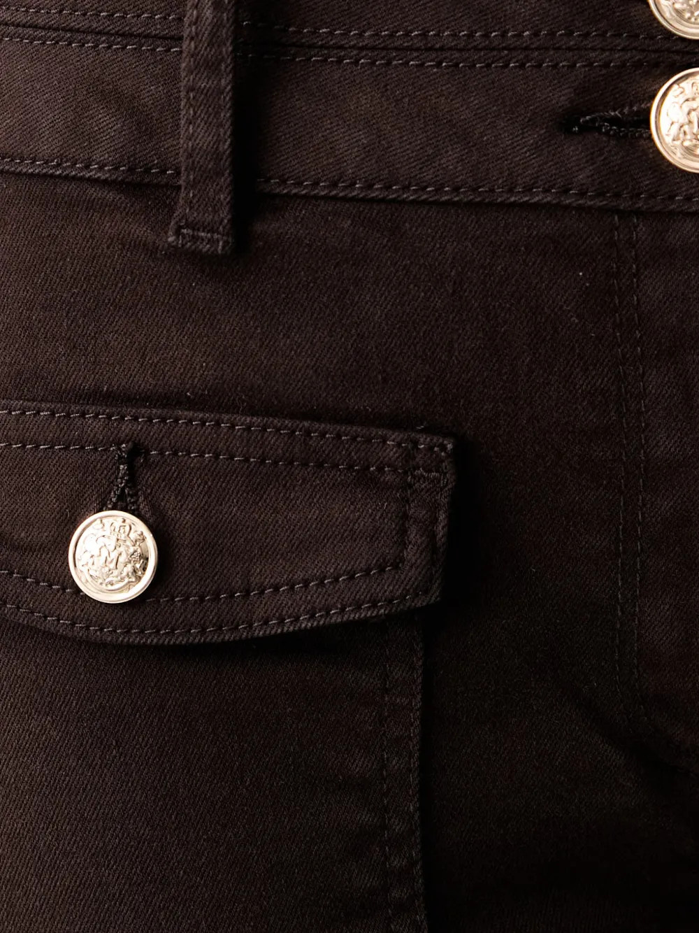 Morgan Flared jeans verfraaid met knopen Bruin
