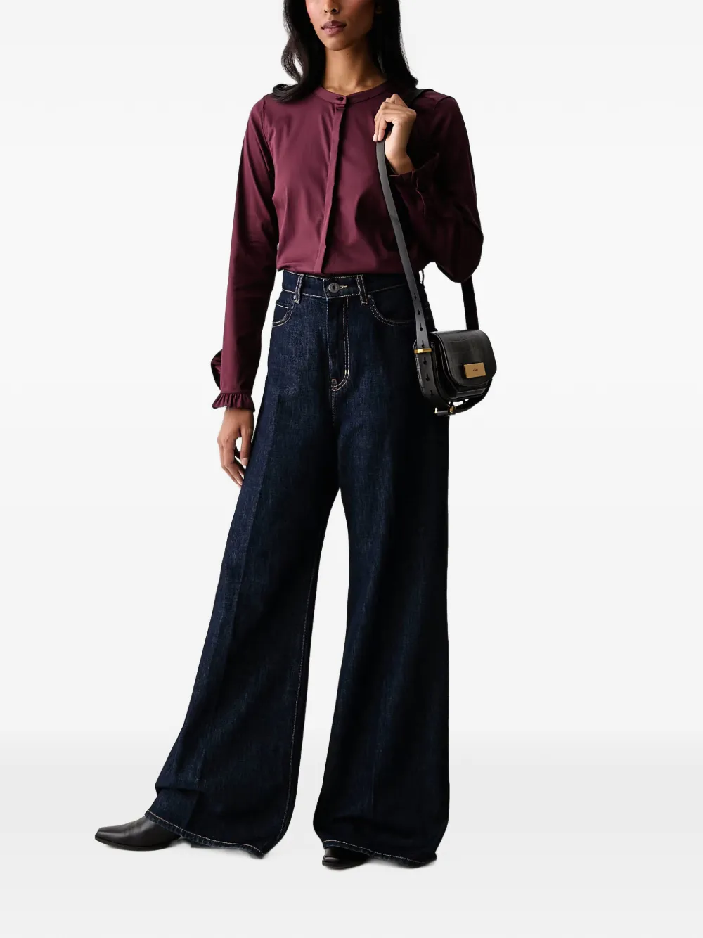 Mos Mosh MMMattie blouse met ruches Rood