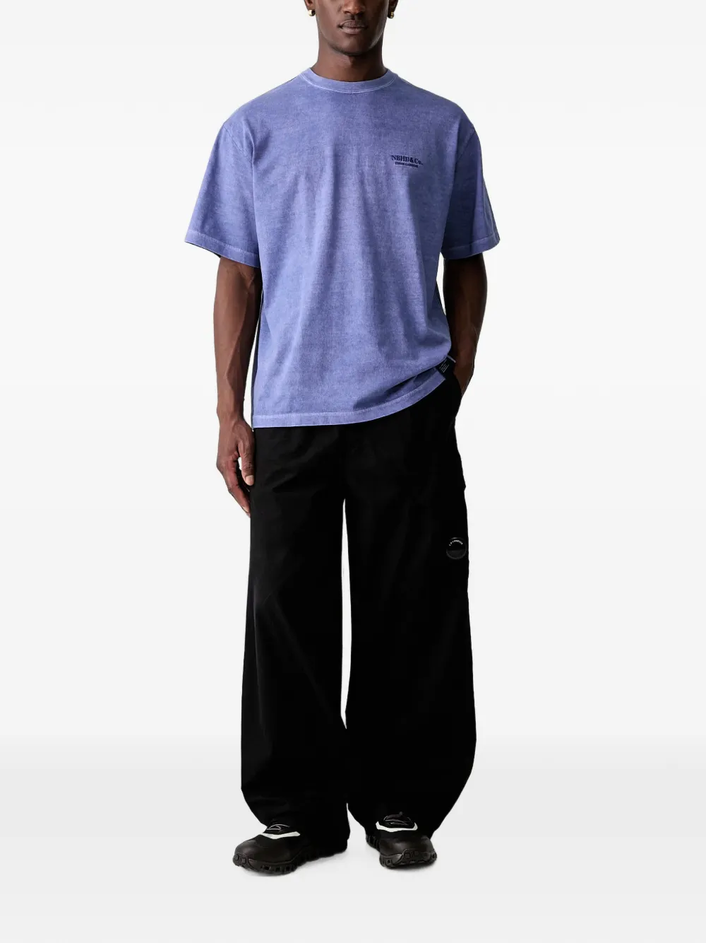 Neighborhood T-shirt met logoprint Blauw