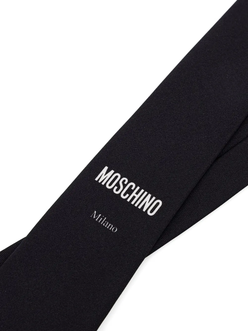 Moschino Stropdas met logoprint Zwart