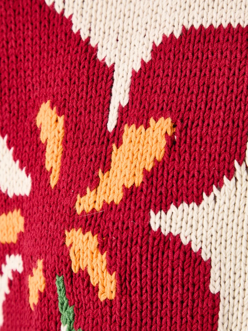 Napapijri Bloom floral-intarsia sweater Beige