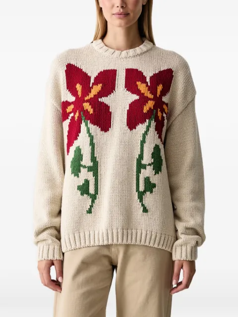 Napapijri Bloom floral-intarsia sweater