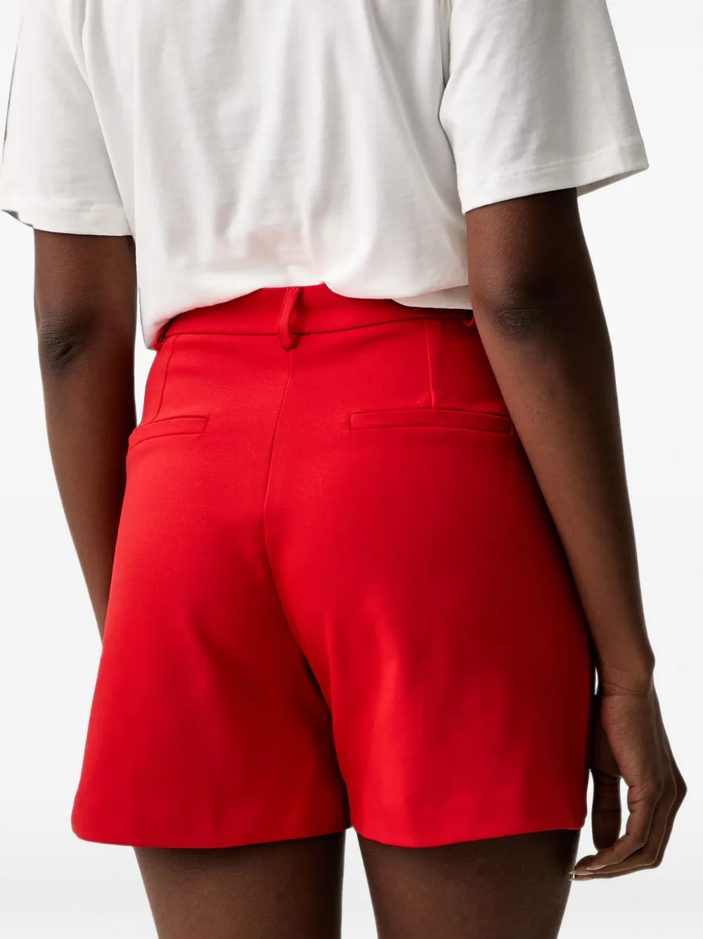 Morgan pressed-crease tailored shorts Rood