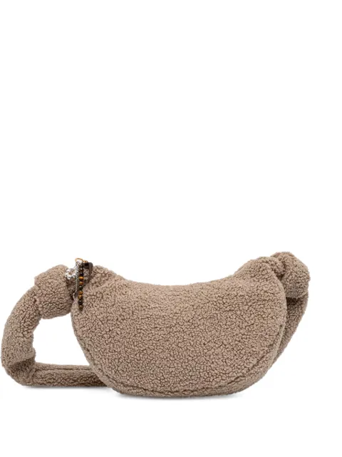 Mos Mosh MMCia fleece-texture shoulder bag