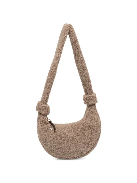 Mos Mosh MMCia fleece-texture shoulder bag
