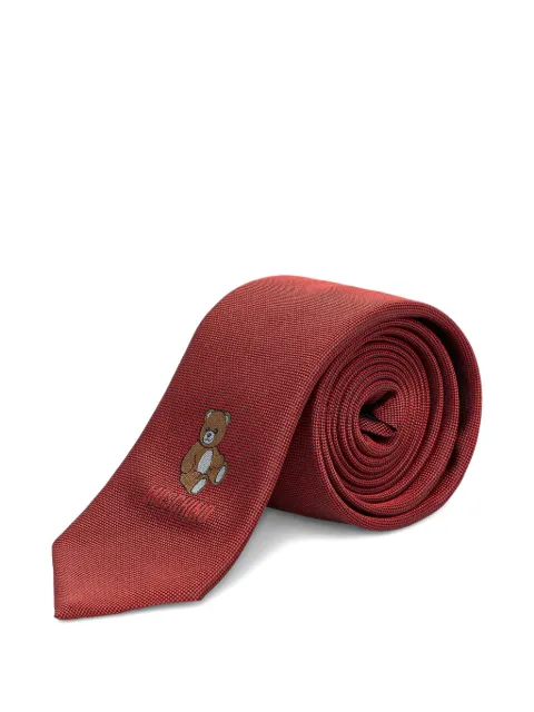 Moschino Teddy Bear logo-motif tie