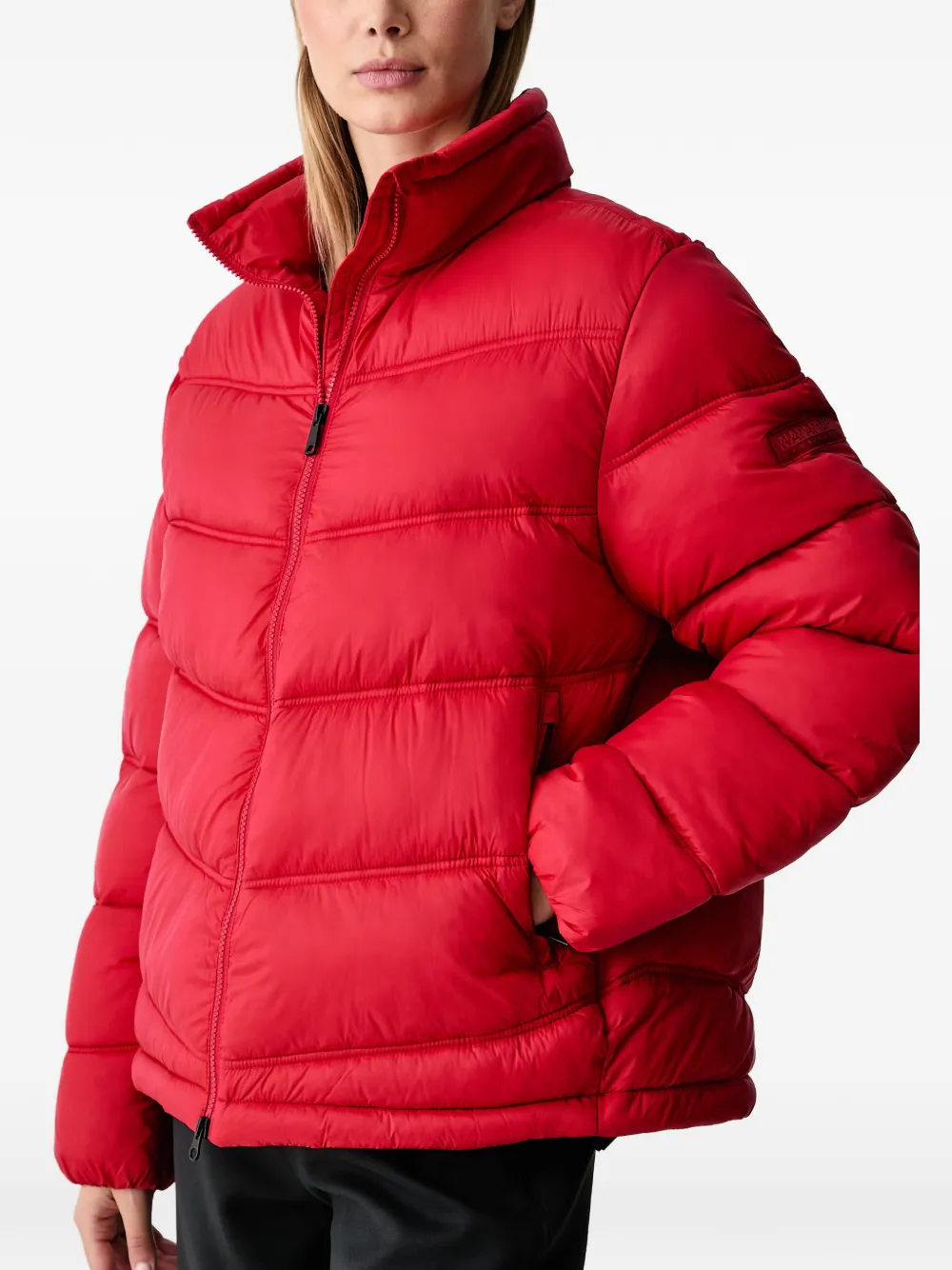 Napapijri Ega high-neck puffer jacket Rood