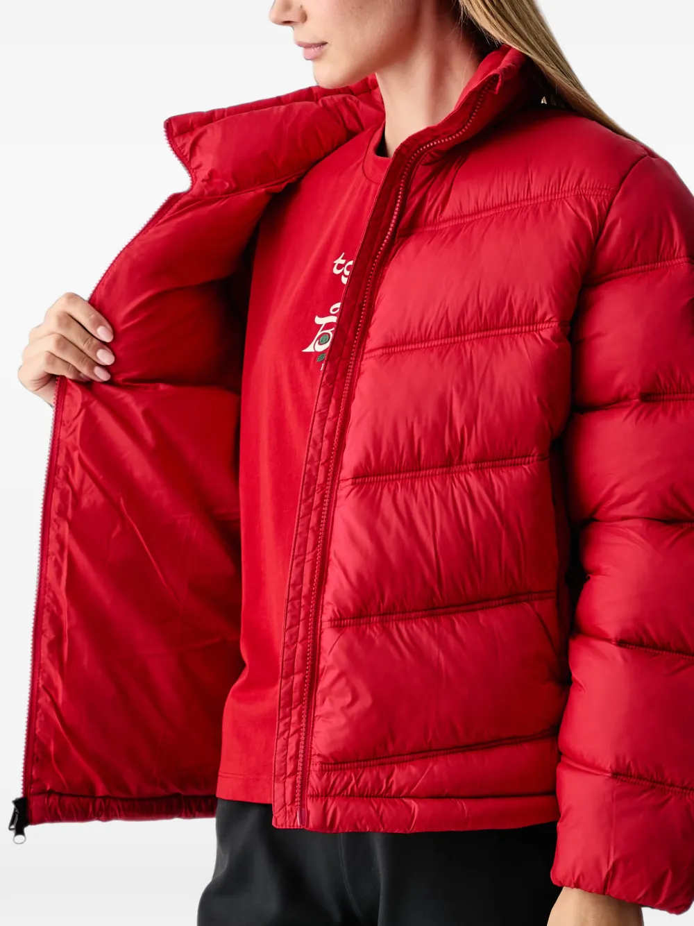 Napapijri Ega high-neck puffer jacket Rood