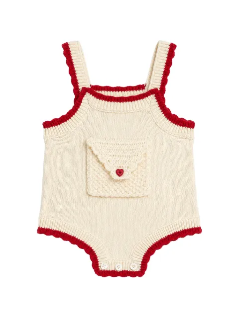 Stella McCartney Kids crochet-pocket knitted body