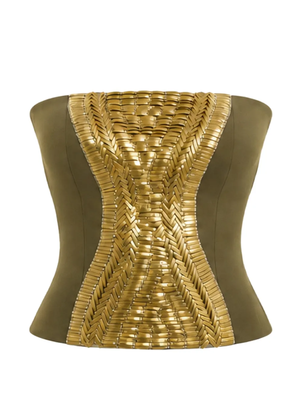 Gemy Maalouf metallic-embellished corset