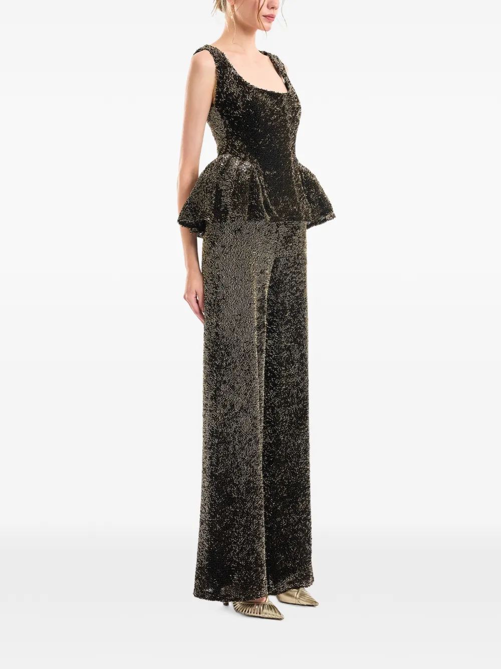 Gemy Maalouf Sculpturale broek met hoge taille Zwart