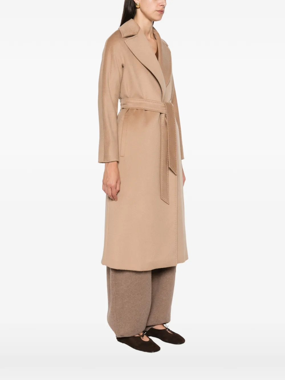Max Mara Wikkeljas met ceintuur Beige