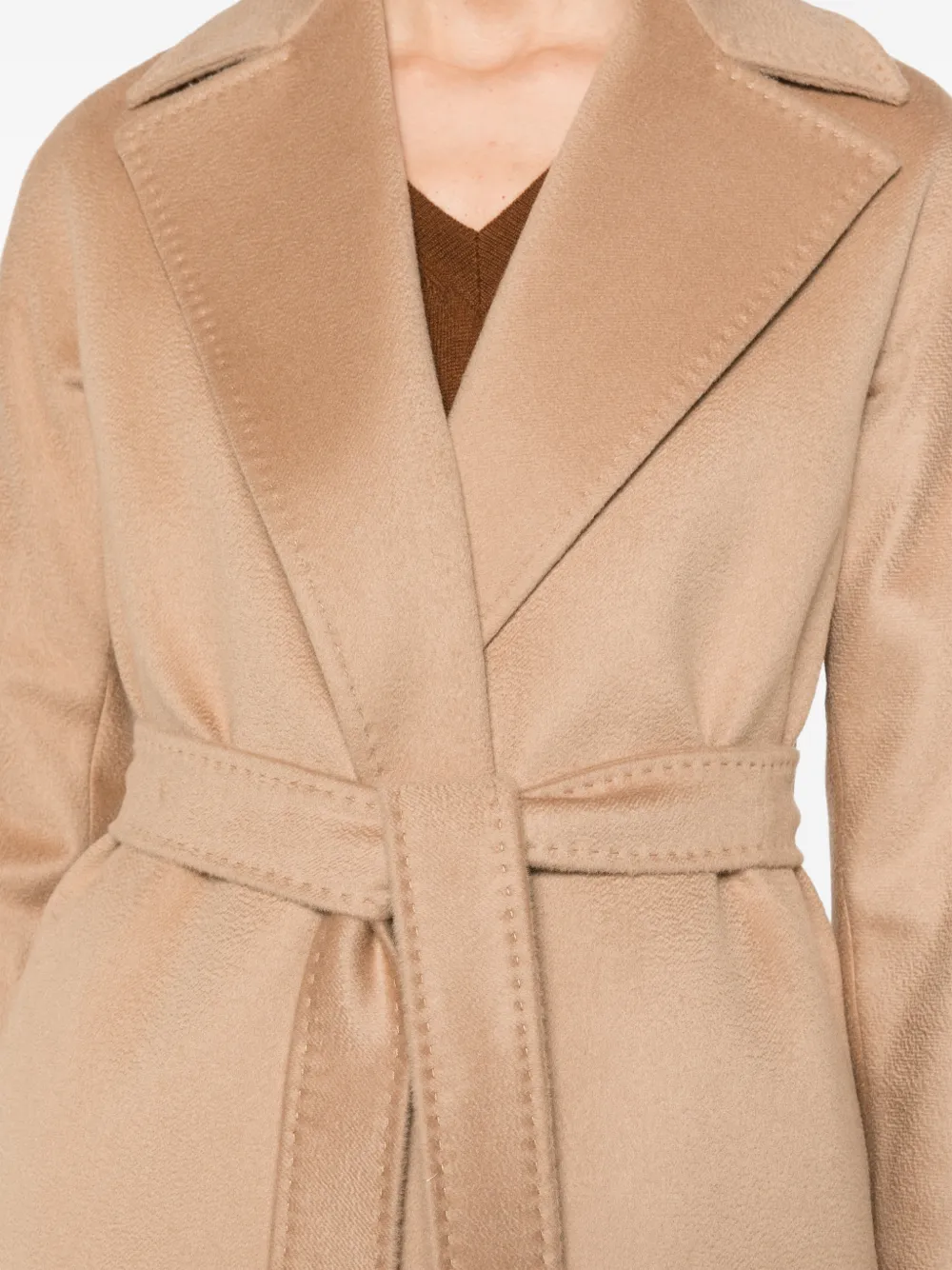 Max Mara Wikkeljas met ceintuur Beige