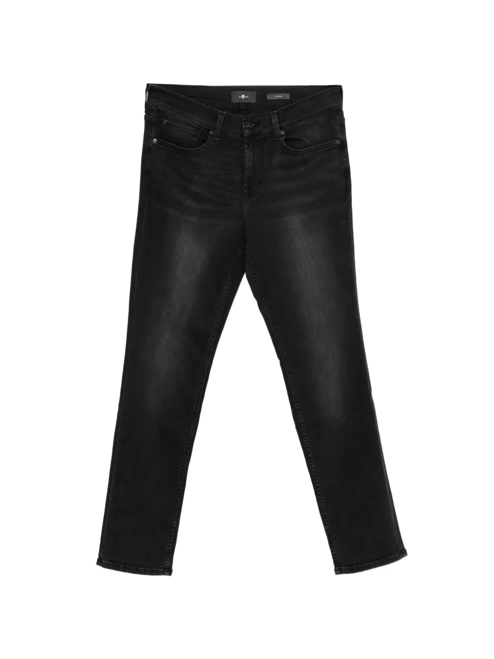 7 For All Mankind faded-effect whiskered jeans - Grigio