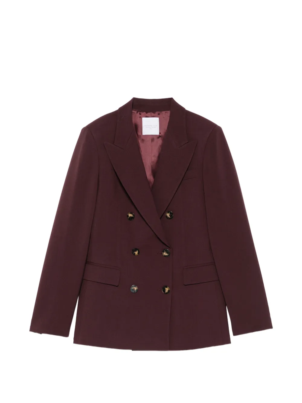 Cenere Double-breasted Peak-lapel Blazer In Animal Print