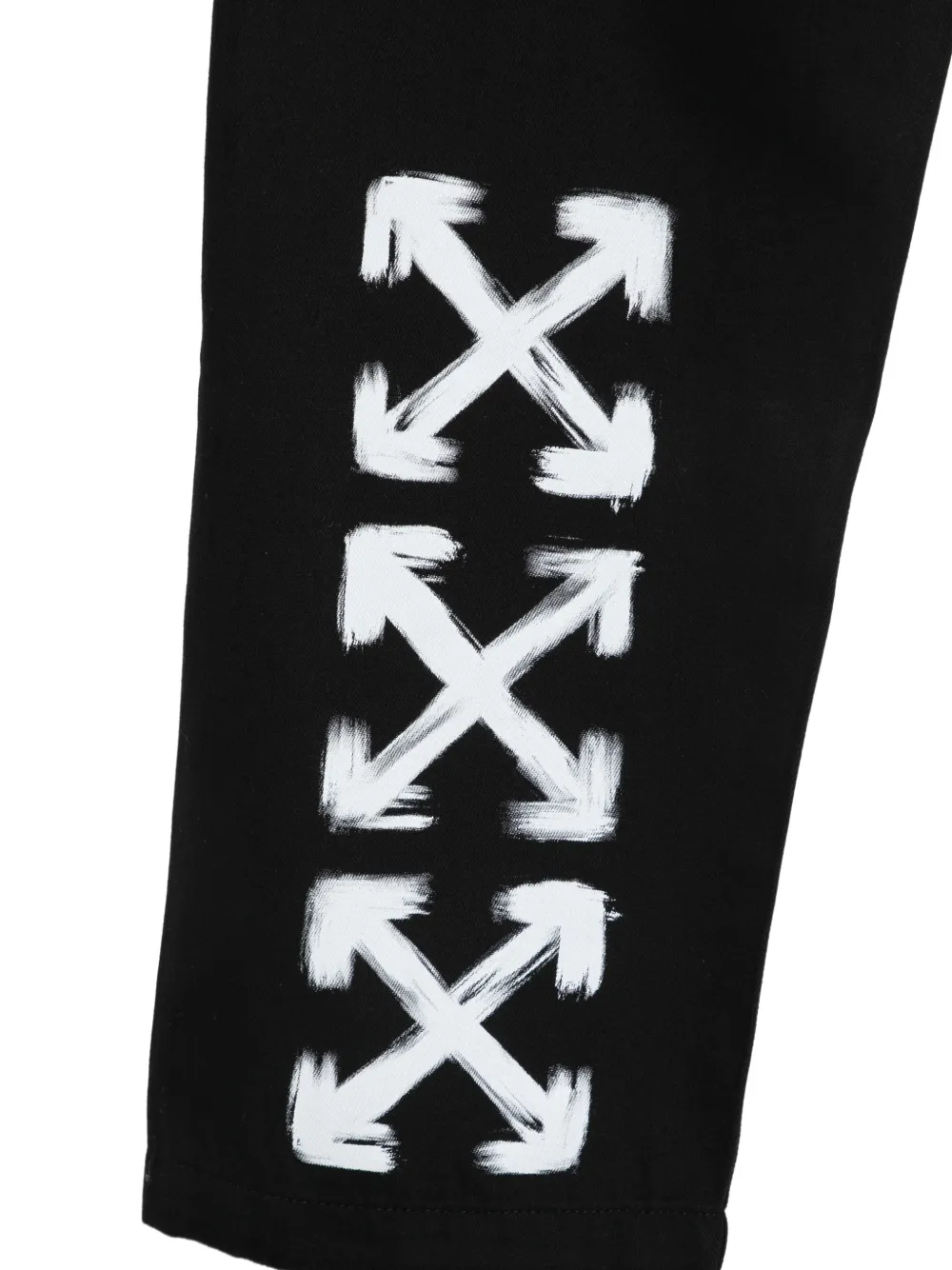 Off-White Kids Trainingsbroek met geborduurd logo Zwart