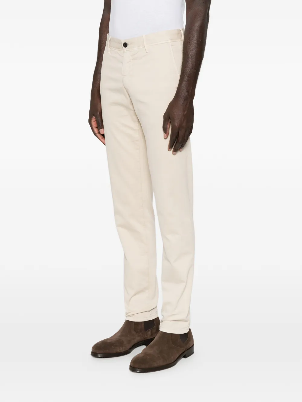Incotex straight-leg chino trousers Beige