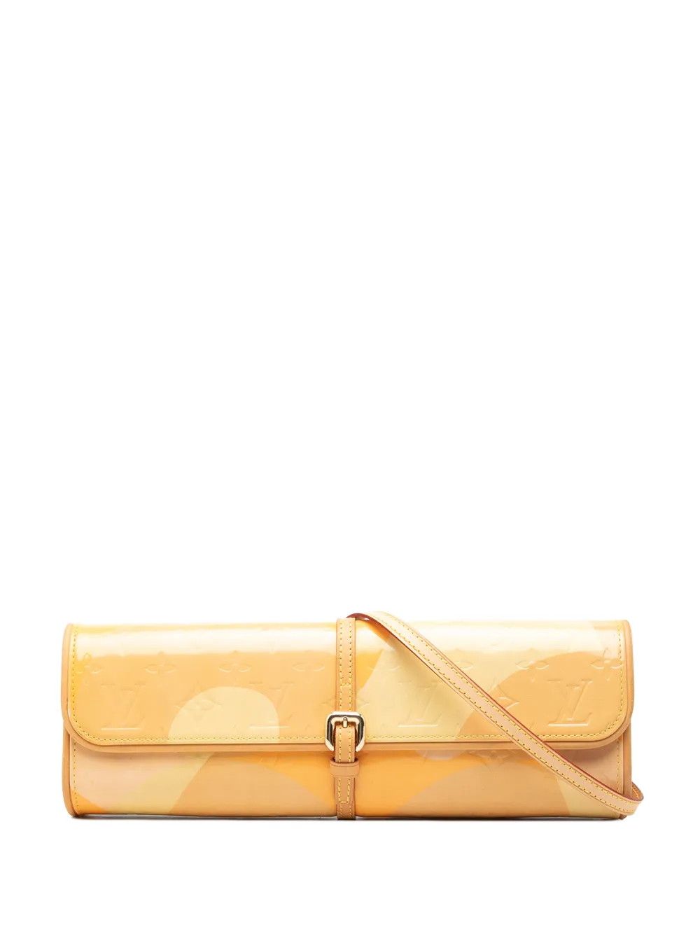 Louis Vuitton Pre-Owned 2000 Monogram Vernis Fleurs Pochette crossbody bag - Giallo