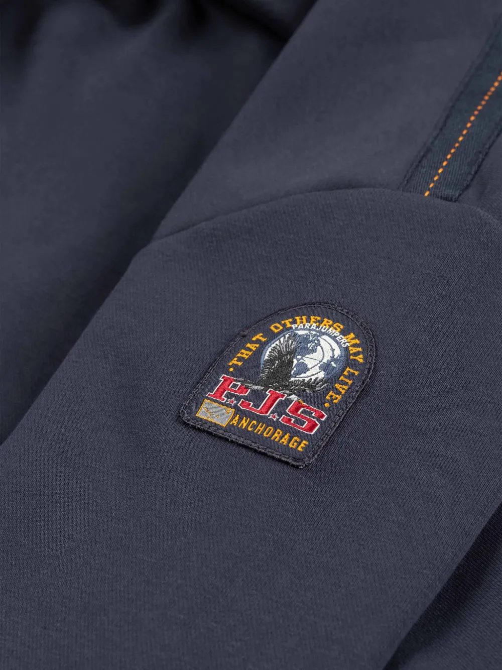Parajumpers Hoodie met logopatch Blauw