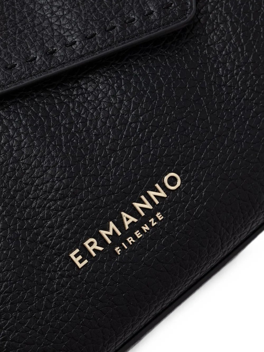 ERMANNO FIRENZE Shopper met twee draagopties en gevlochten handvat Zwart
