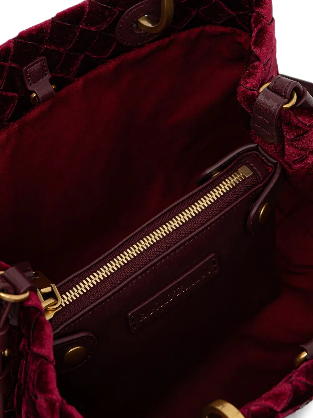 Emporio Armani Geweven shopper Rood