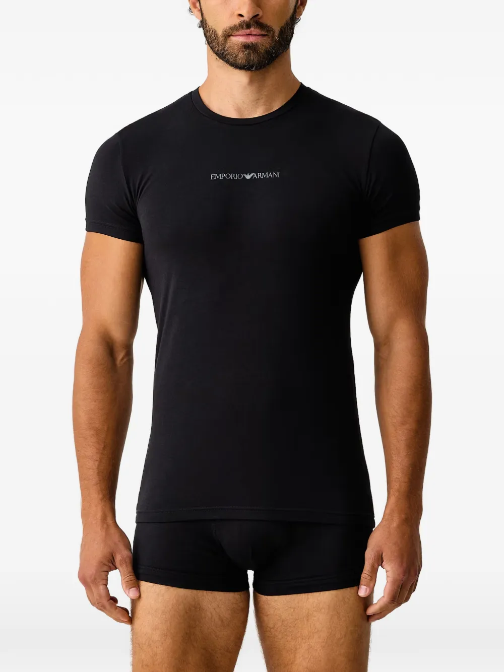 Emporio Armani logo-print T-shirt and boxers set