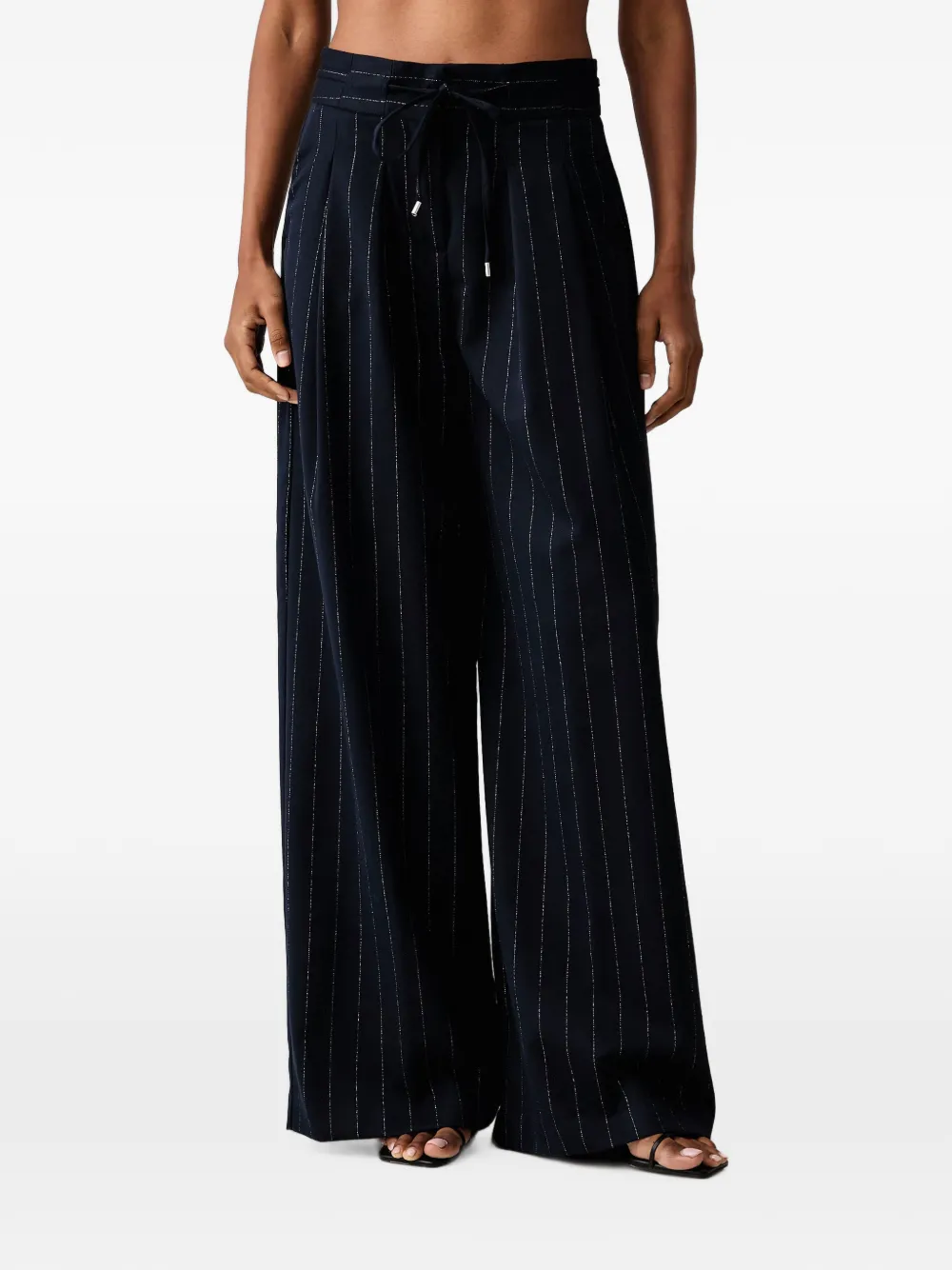 ERMANNO FIRENZE pinstripe-pattern palazzo pants