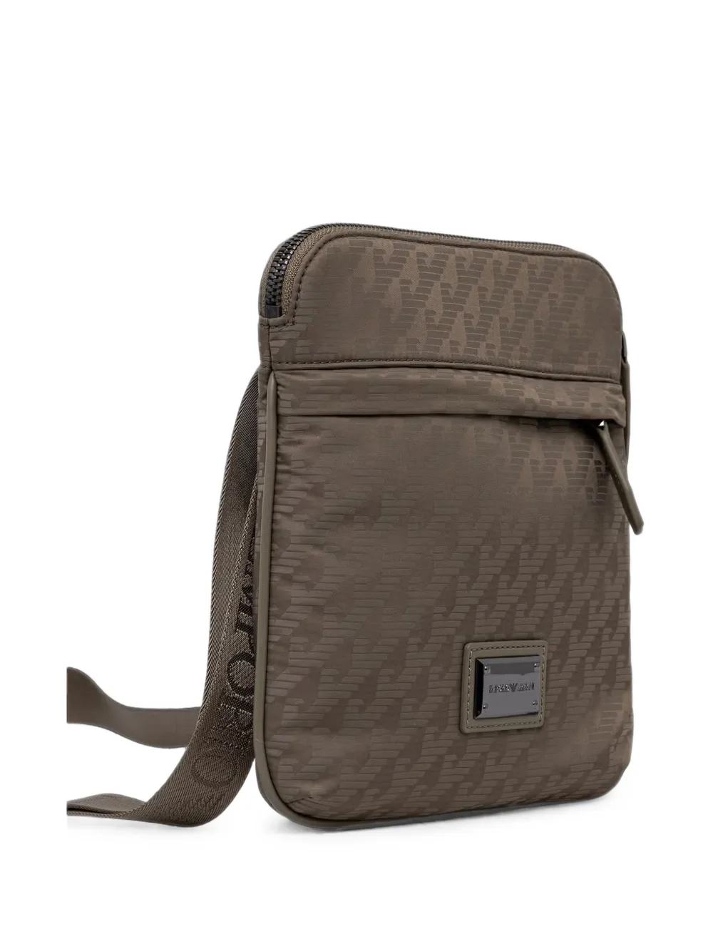 Emporio Armani logo-monogram messenger bag Bruin