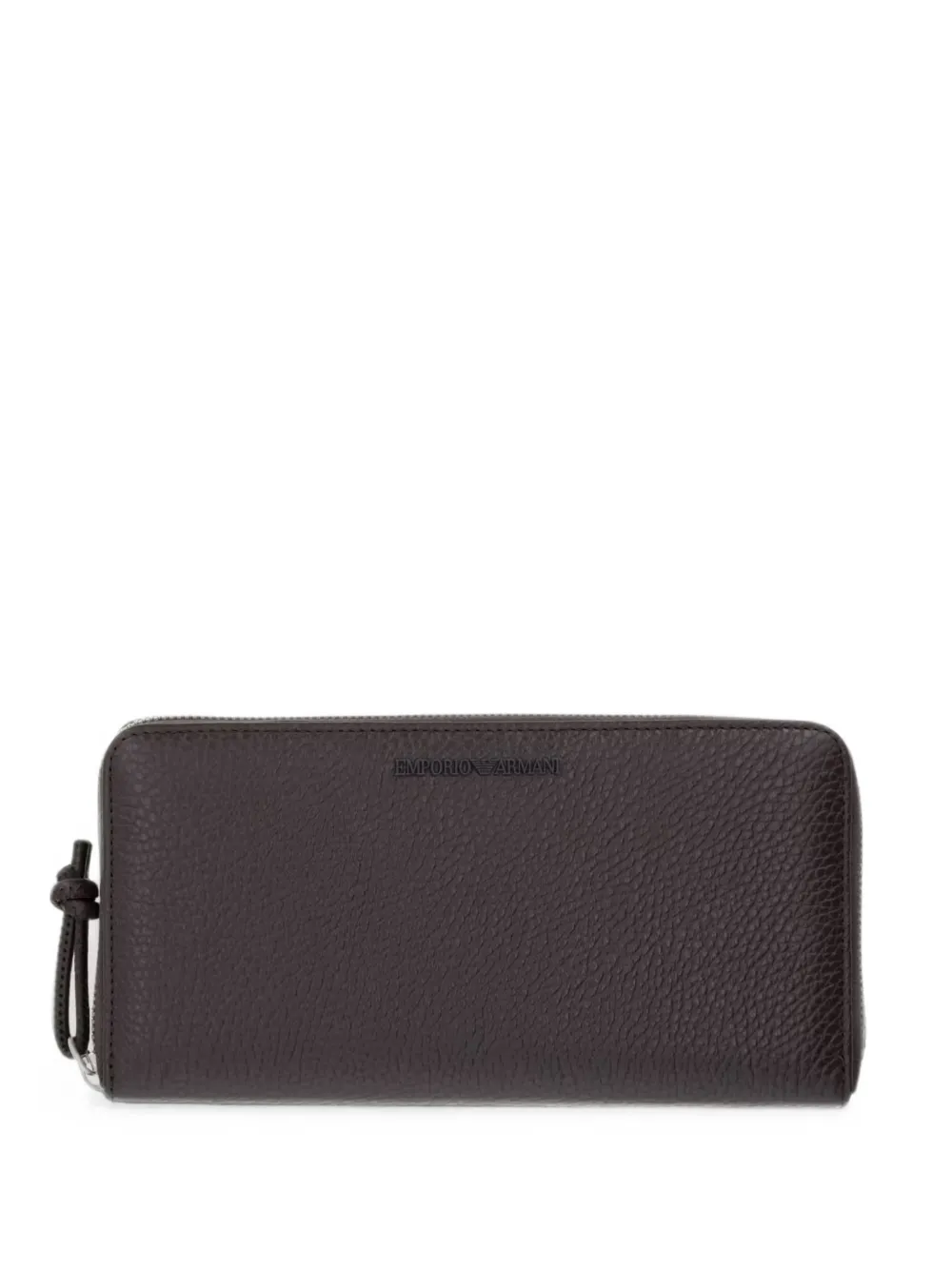 Emporio Armani pebbled leather wallet - Marrone