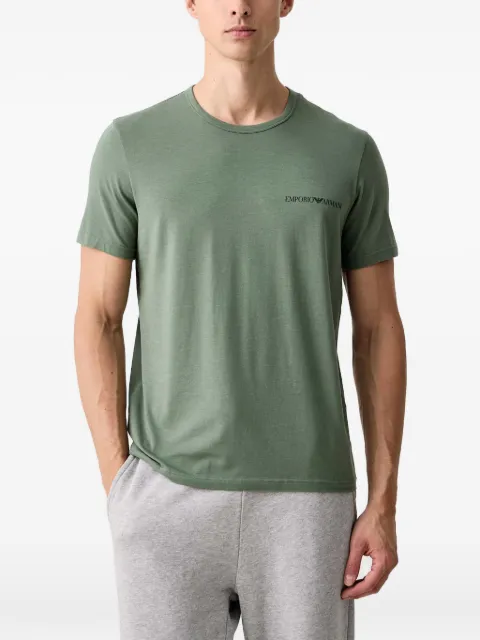 Emporio Armani logo-print crew-neck T-shirts (set of two)