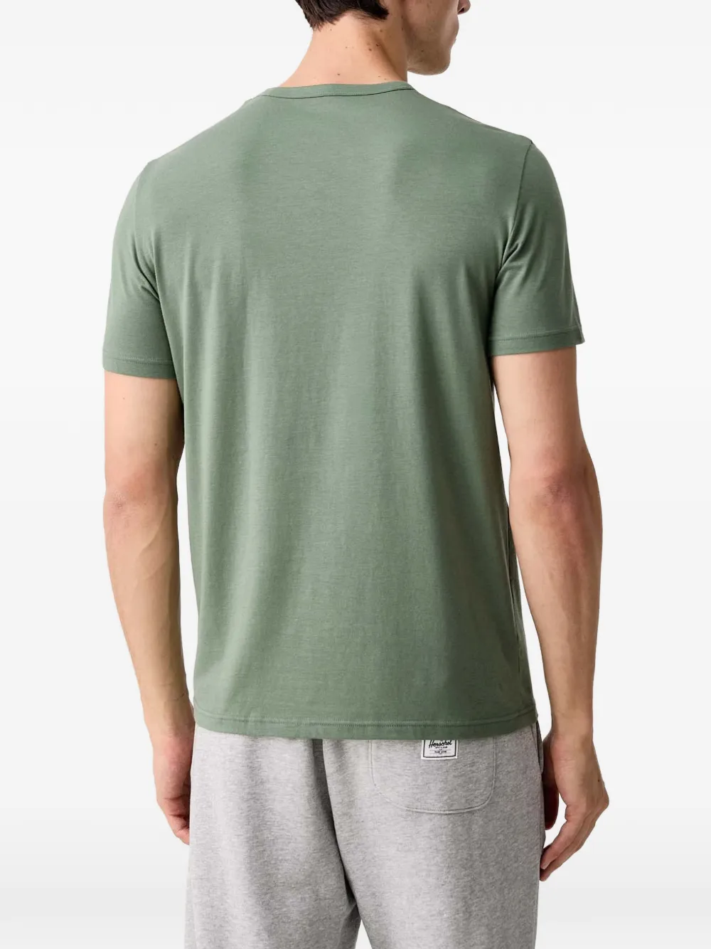 Emporio Armani Twee T-shirts met ronde hals en logo-print Groen