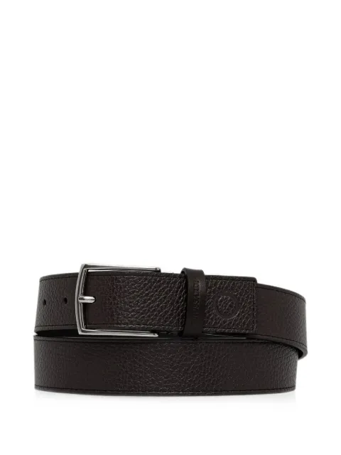 Trussardi pebbled leather belt