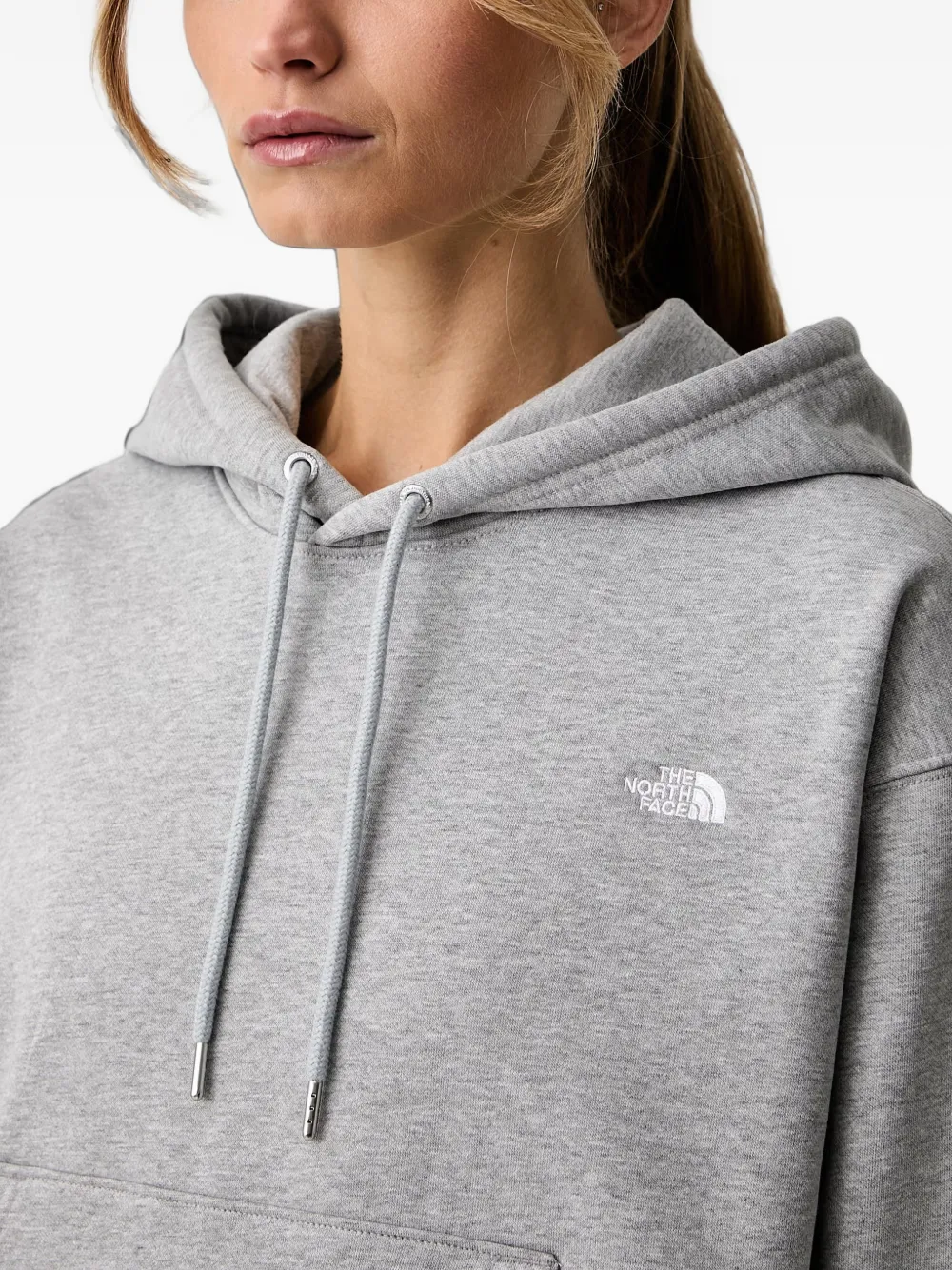 The North Face Hoodie met geborduurd logo Grijs