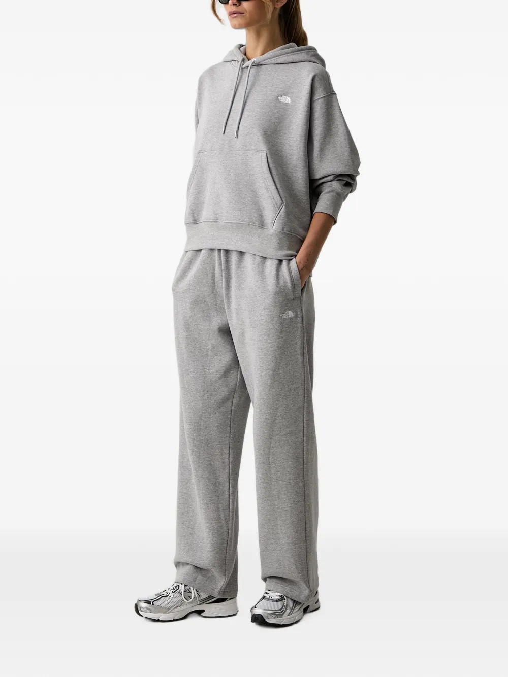 The North Face Hoodie met geborduurd logo Grijs